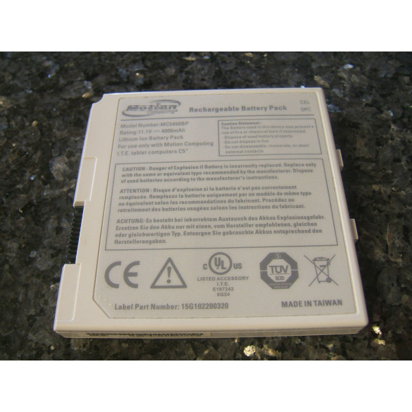 MC5450BP Replacement Motion Computing Battery for F5 F5v F5T F5TE tablets