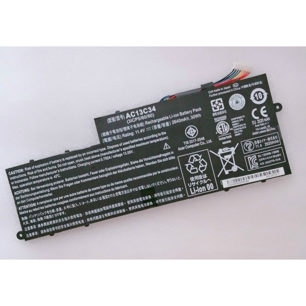 AC13C34 30Wh Battery for Acer Aspire V5-122P E3-111 Aspire V3-112