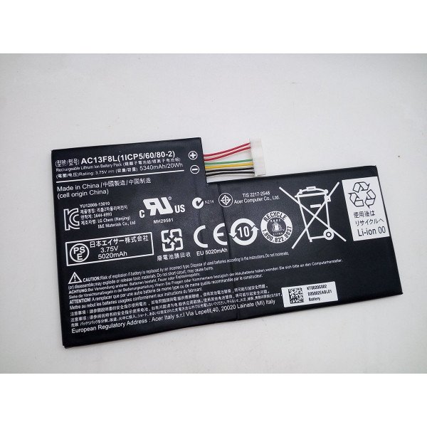 Replacement Acer Iconia Tab A1 A1-810 AC13F3L AC13F8L 20Wh battery