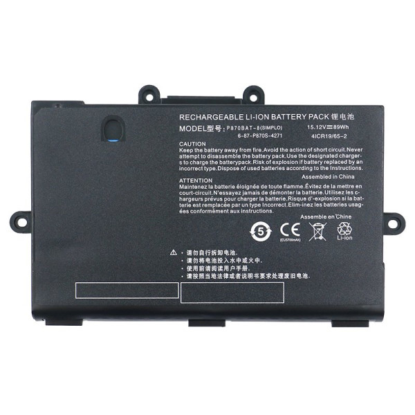 Clevo P870BAT-8 6-87-P870S-4271 P870DM P8700S Battery