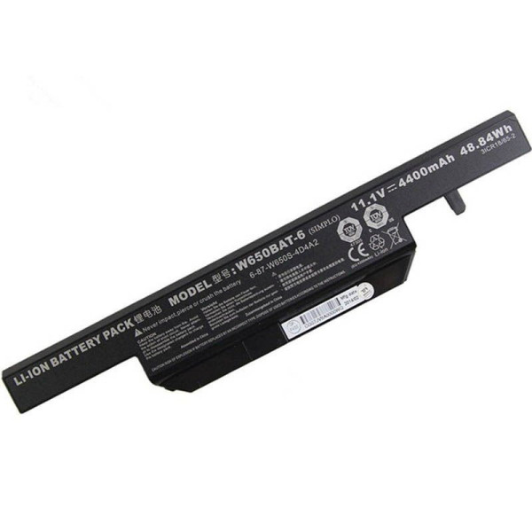 Replacement  Clevo 6-87-W650S-4E72 11.1V 4400mAh 6 Cell Battery