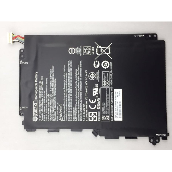 33.36Wh GI02XL Replacement Battery for HP Pavilion X2 12 HSTNN-LB7D 833657-005 832489-421