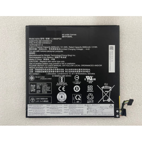 L19M3PG0 AU 31.5Wh Battery for Lenovo Chromebook 10E SB10W86021